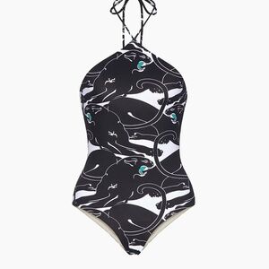 Valentino Garavani Panther Lycra Swimsuit
